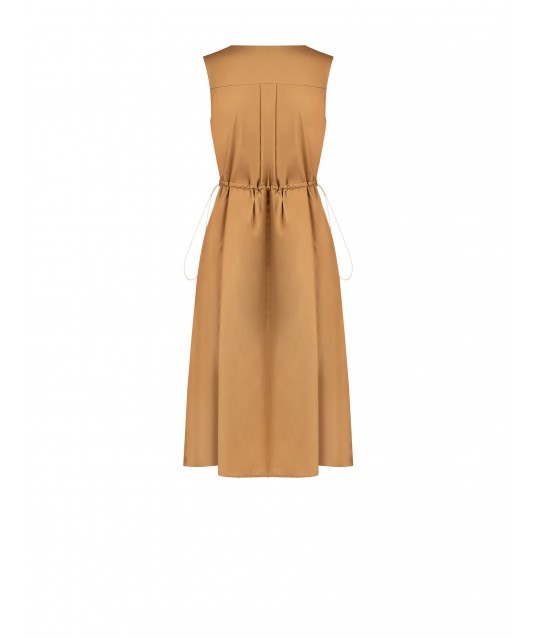 Robe tourbillon à encolure en V croisée et taille à cordon de serrage Rinascimento