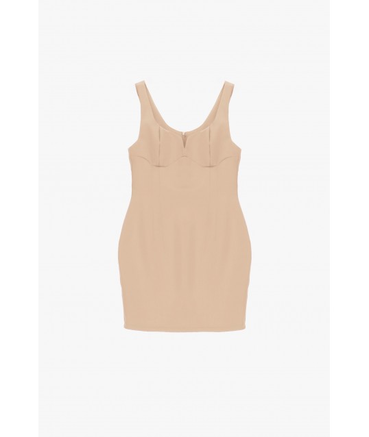 Robe courte à larges bretelles et bonnets façonnés Dixie