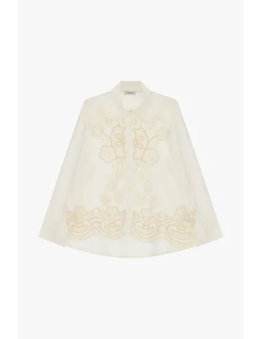 Embroidered Shirt With Wide Floral Pattern Dixie