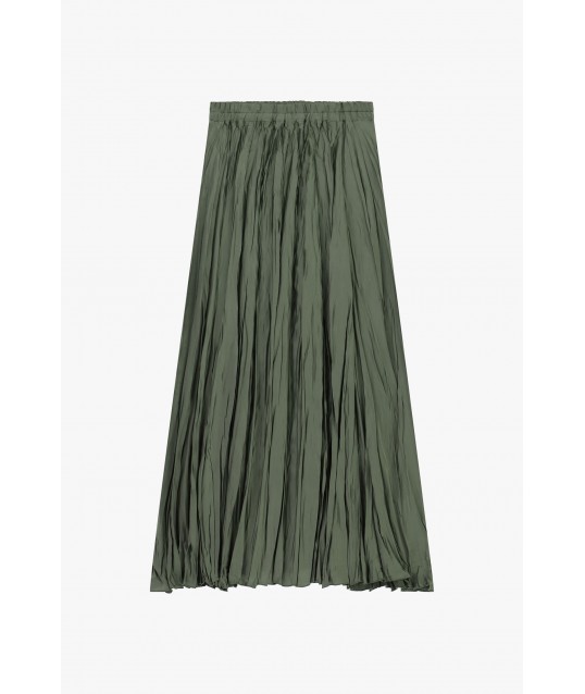 Midi Pleated Skirt With Elastic Waistband Dixie