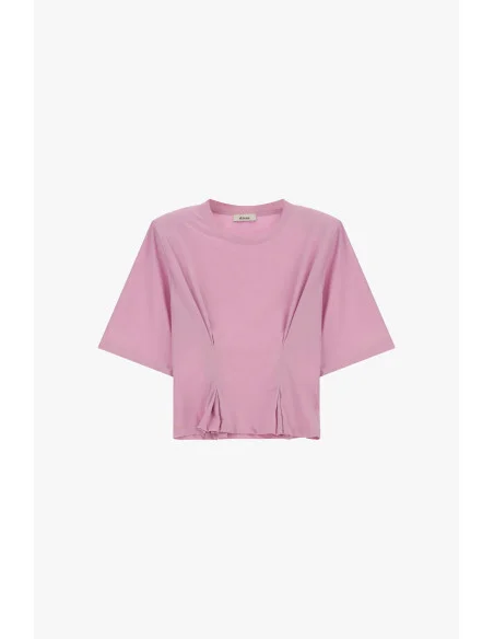 T-Shirt Con Maniche Ampie E Pieghe Frontali Dixie