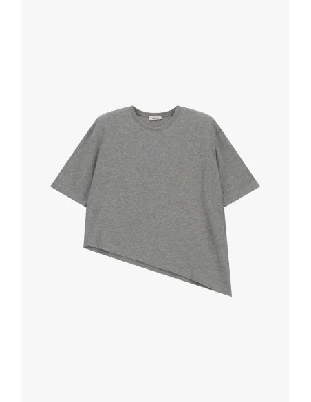 T-shirt à manches courtes avec ourlet asymétrique Dixie