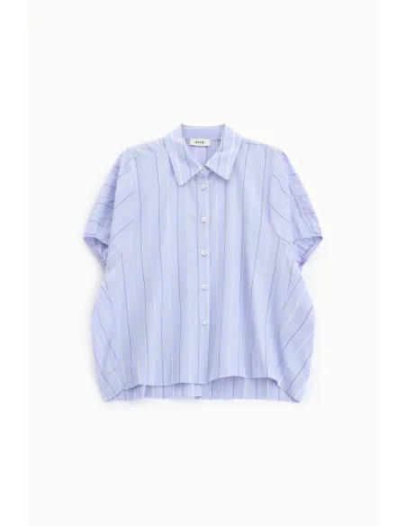 Shirt A Righe Con Collo Classico E Maniche Corte Dixie