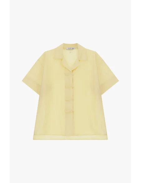 Short Boxy Shirt With Button Fastening Please