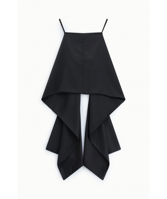 Top With Thin Straps And Asymmetrical Drape Dixie