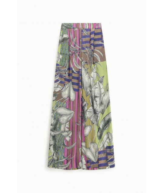 Pantalon large Dixie Floral Fantasy