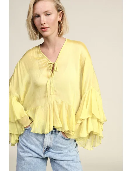 Camicia Con Volants Ampi Dixie