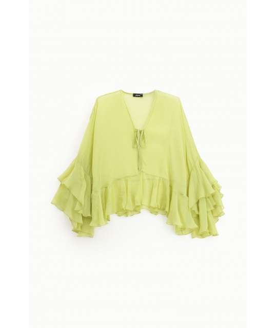 Shirt With Wide Frills Dixie