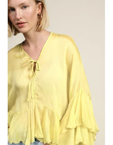 Camicia Con Volants Ampi Dixie