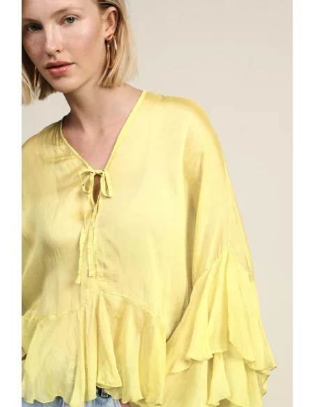 Camicia Con Volants Ampi Dixie