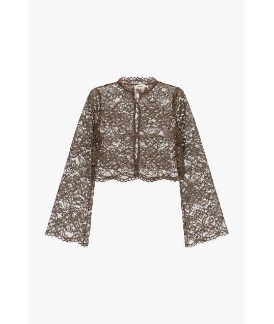 Short Lace Shirt With Wide Sleeves Dixie