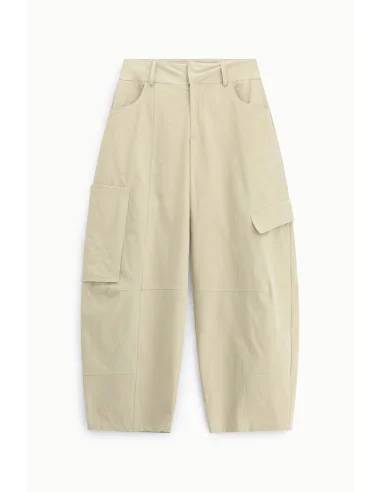 Pantalon palazzo cropped avec poches cargo latérales Dixie