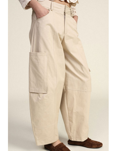 Cropped Palace Trousers With Cargo Side Pockets Dixie - Vestiti Fir...