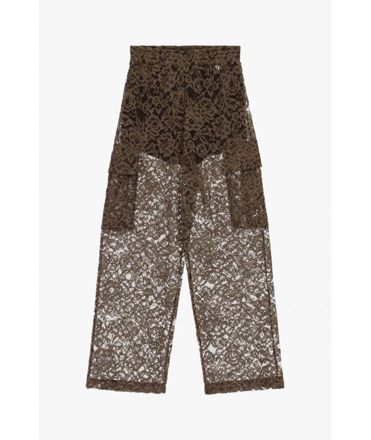 Pantaloni Palazzo In Pizzo A Gamba Larga Dixie