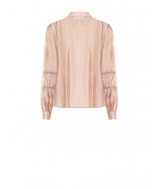 Camicia Ultralight In Misto Lyocell Con Dettagli Traforati Rinascimento