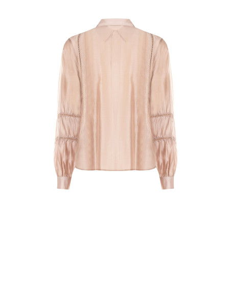 Camicia Ultralight In Misto Lyocell Con Dettagli Traforati Rinascimento