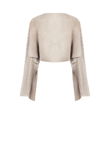 Rinascimento Large écharpe en tricot tressé avec fil de Lurex