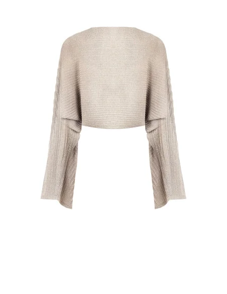 Rinascimento Large écharpe en tricot tressé avec fil de Lurex