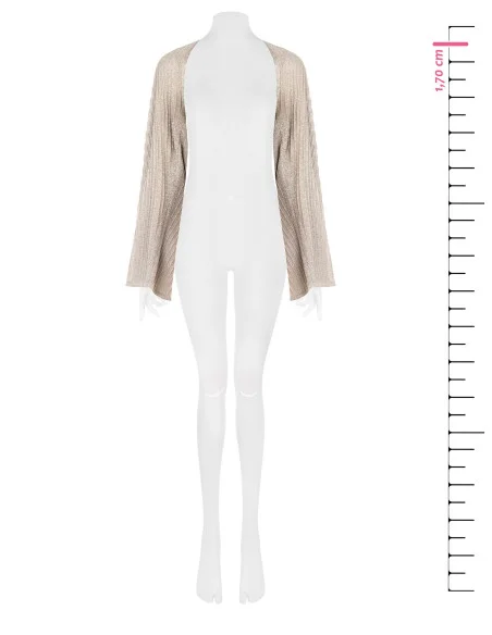 Rinascimento Large Braided Knit Wrap With Lurex Thread