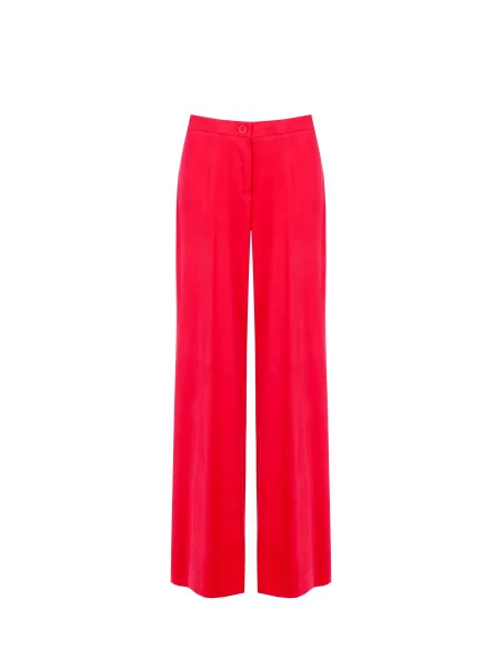 Pantaloni Palazzo In Misto Viscosa Senza Tasche Rinascimento