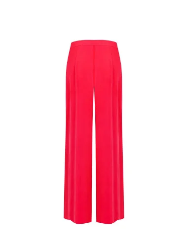 Pantalon sans poche en viscose mixte Palazzo Rinascimento