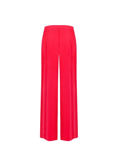 Pantalon sans poche en viscose mixte Palazzo Rinascimento