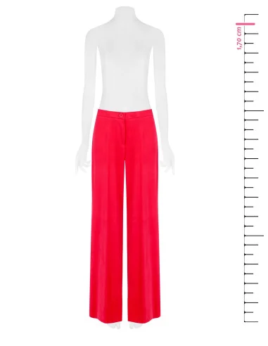 Pantalon sans poche en viscose mixte Palazzo Rinascimento