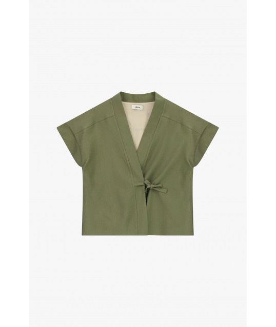 Giacca Camicia Corta Con Maniche A Kimono Dixie