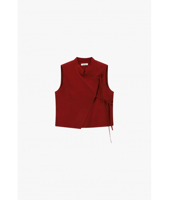 Veste sans manches avec fermeture latérale par ruban Dixie