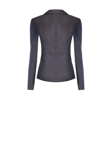 Veste blazer cintrée en tissu technique à rayures Rinascimento