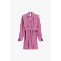 Short Dress With Cross Neckline And Long Sleeves Dixie