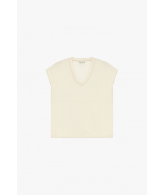 Blusa Ampia Con Scollo A V E Manica Corta Dixie