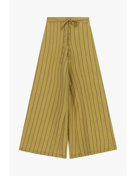 Pantalon Palace à rayures et ceinture nouée Dixie