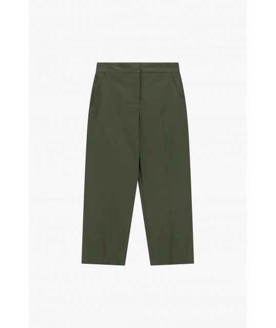 Trousers Cropped Gamba Dritta Con Tasche Dixie