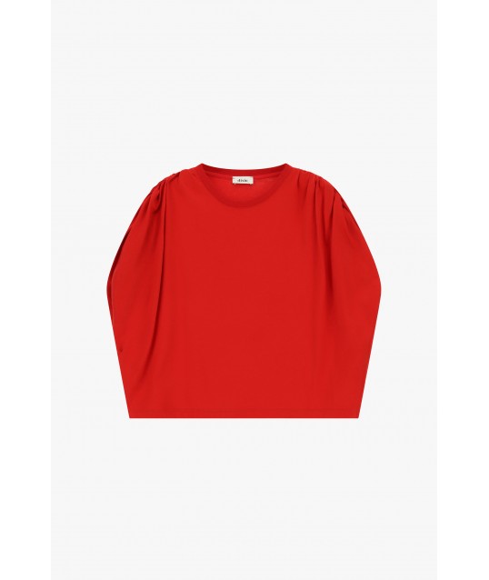 T-Shirt à manches longues avec épaules bouclées Dixie