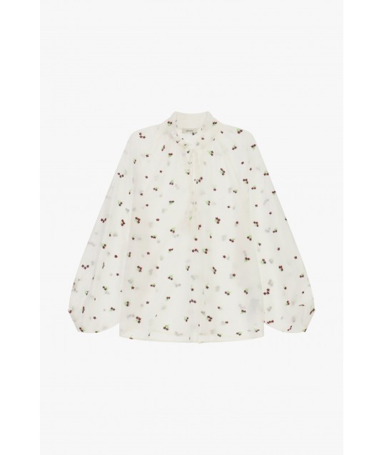 Chemise large à imprimé floral et manches longues Dixie