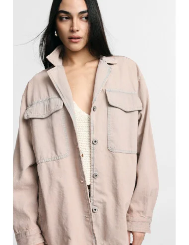 Giacca Camicia Regular-Fit Tasche Applicate Frontali Please