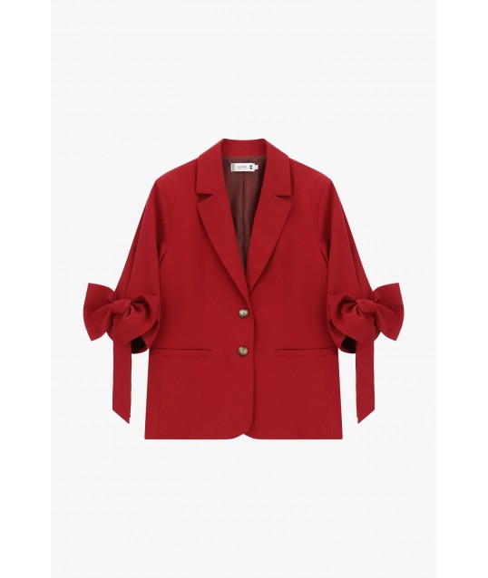 Blazer With Bow Sleeves And Two Button Fastening Please
