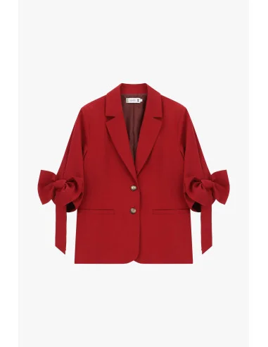 Blazer Con Maniche A Fiocco E Chiusura A Due Bottoni Please