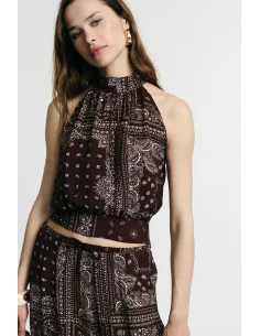 Top Fantasia Bandana Con Scollo Americana Please