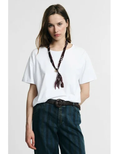 T-shirt à manches courtes avec détails foulard Please
