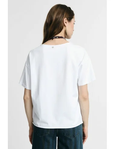 Short-Sleeve T-Shirt with Scarf Details Please
