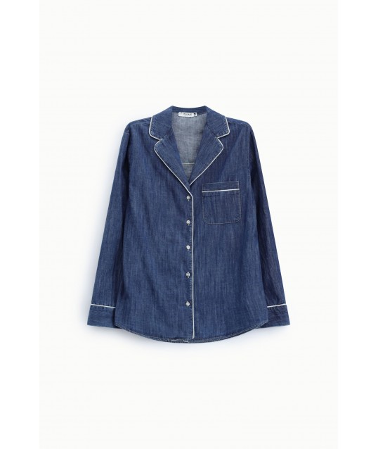 Camicia Regular-Fit Con Piping E Taschino Please