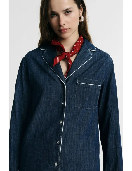 Camicia Regular-Fit Con Piping E Taschino Please
