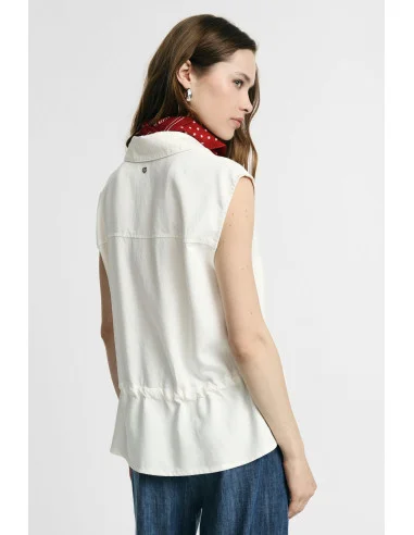 Gilet Senza Maniche Con Coulisse E Tasche Frontali Please