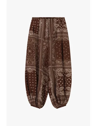 Pantalon palazzo à imprimé bandana et bas élastiqué Please