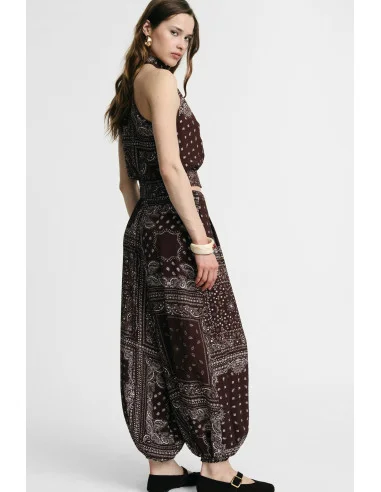 Pantalon palazzo à imprimé bandana et bas élastiqué Please