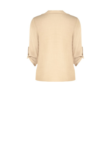 Camicia Over E Fluida In Viscosa Con Scollo A V E Taschini Rinascimento