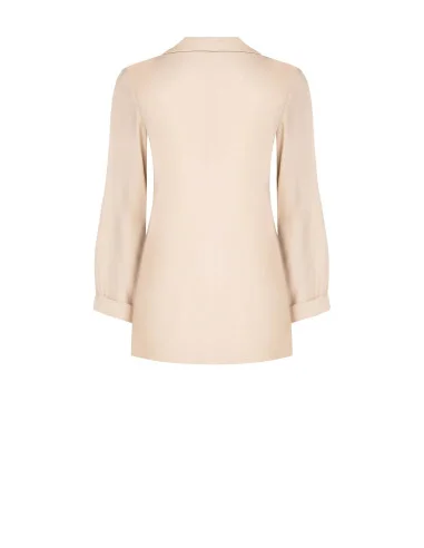 Veste blazer en viscose mélangée avec épingle sans bretelles en corail Rinascimento