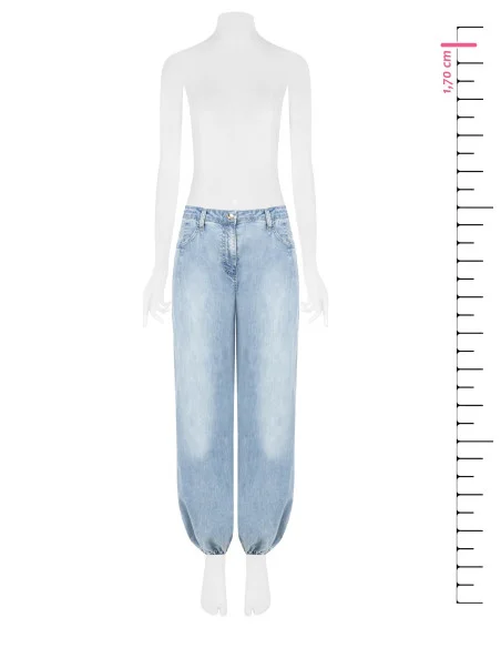 Rinascimento Light Wash Balloon Jeans